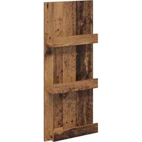 Maison Exclusive - Scaffale per riviste Legno vecchio 43 x 11 x 102 cm