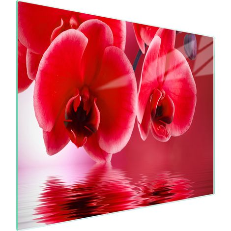 Glasschneidebrett 52x30 Orchidee (1/5)