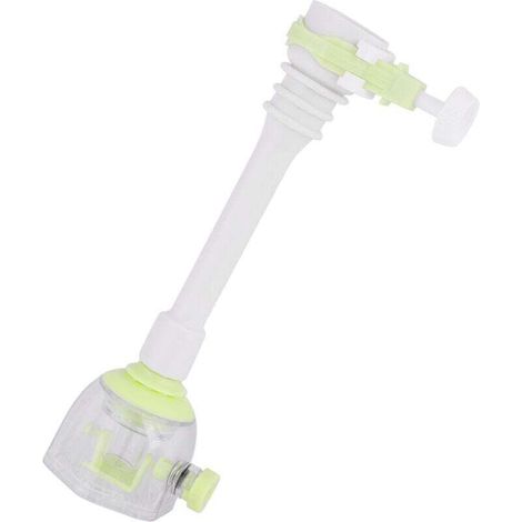 Mousseur pour robinet rotative à 360 ° Rallonge de robinet de cuisine anti-éclaboussures d'économie d'eau, 18cm (1/4)