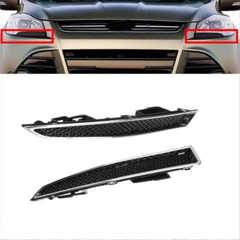 Baguette de finition de phares, baguette inférieure de phare DV45-8228-AA DV45-8229-AA pour Ford Escape (1/5)
