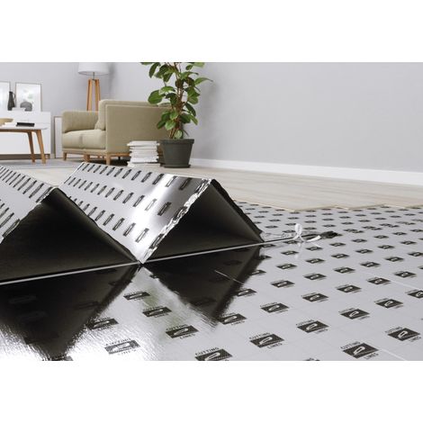 Naturasol – Sous-couche parquet isolante 3 mm – Pare-vapeur intégré – Réduction 21 dB – Format 6 m² – Pose flottante facile