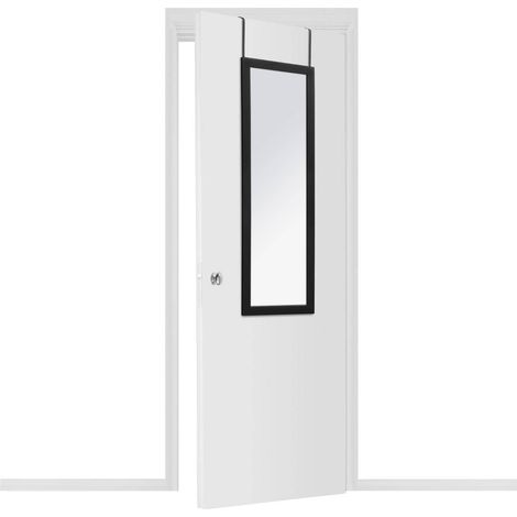 SPECCHIO PORTA 35x109cm BIANCO appeso in metallo (1/4)