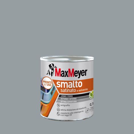 MaxMeyer Smalto a Solvente Satinato Grigio Medio R7040 0,750 l (1/4)