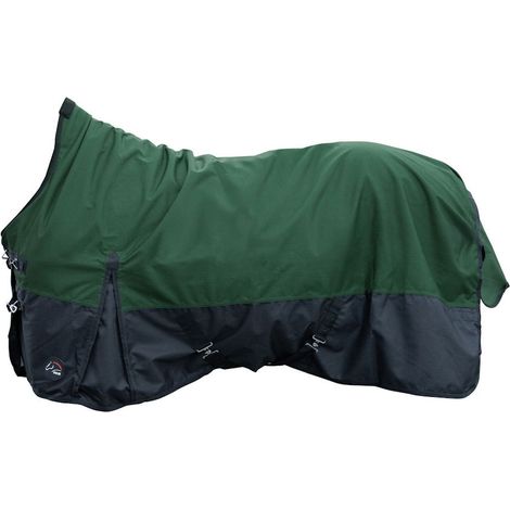 Coperta per cavalli modello Glasgow impermeabile 1200D con fodera in pile: 135 cm, blu e nero