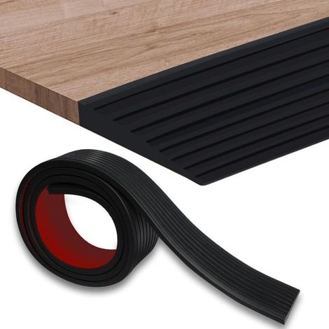 Rampe de seuil de porte de 100 cm, rampe de seuil de porte pour fauteuil roulant, convient aux fauteuils roulants et aux poussettes (noir).