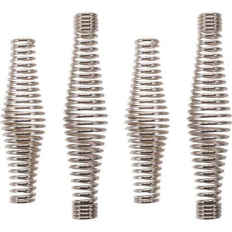 Ensemble de 4 poignées de porte pour four à ressort automatique en acier inoxydable – argent, 11 cm + 14 cm (1/5)