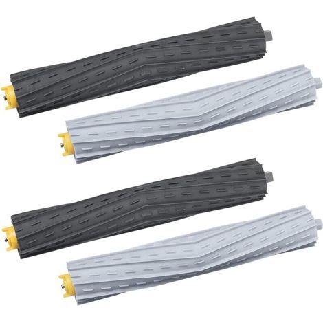 2 Kit di spazzole in gomma per robot aspirapolvere iRobot serie 800 e 900, spazzole a rullo di ricambio per Roomba 850 860 861 866 870 880 890 960 980 (1/4)