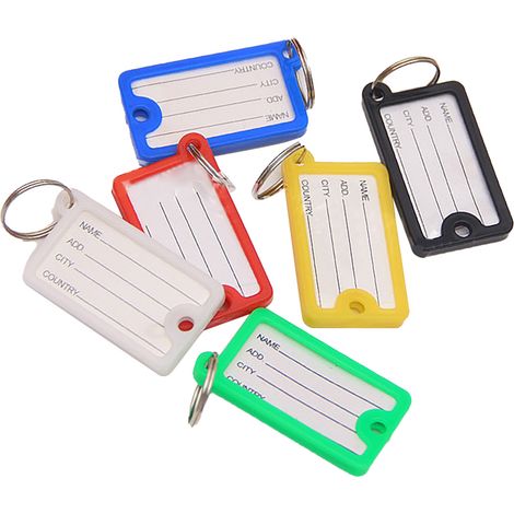 72 étiquettes étiqueteuses colorées en PP pour clés, faciles à enregistrer et à identifier, pour le bureau, l'école et la maison. Idéales pour le bureau, l'école et la maison. (1/5)