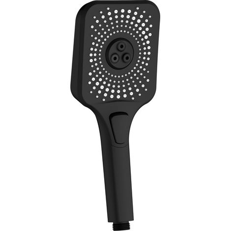 Doccino nero con pulsante 3 getti - Serie Vortex Square (1/3)