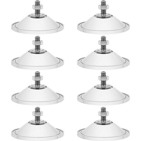 Lot de 8 ventouses robustes et épaisses pour fenêtres, en PVC transparent, de 5,5 cm de diamètre. (1/5)