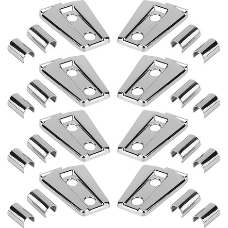 Protecteurs de charnières de porte Jeep Wrangler JK 2007-2017 ABS argentés en 24 pièces. (1/4)