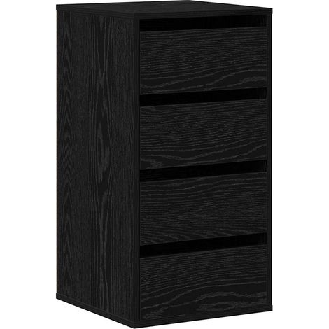 Maison Exclusive - Cajonera con cajón Negro 40 x 41 x 76 cm Mader
