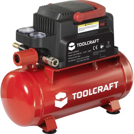 TOOLCRAFT Compresseur pneumatique 6 l 8 bar (1/4)