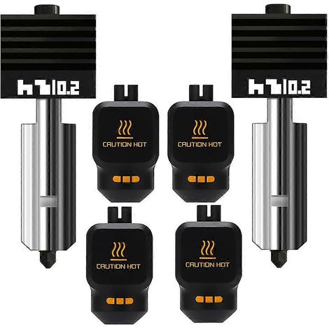 2 buses en acier trempé de 0,2 mm pour tête d'impression Bambu Lab P2S/H2S/H2D/A1/A1 Mini avec 2 manchons en silicone()