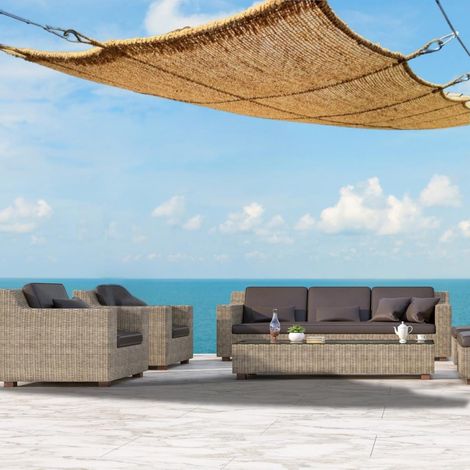Wanda Collection – Vela de sombra de fibra de coco 3x5m – 100% biodegradable – Duración de 3 a 4 temporadas – Incluye guardacabos en forma de corazón (1/5)