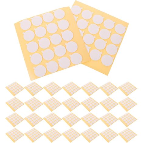 feuilles de pastilles adhésives rondes pour mèches de