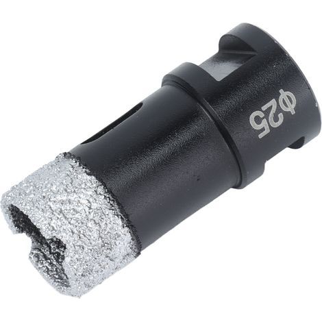 Vakuumgelöteter Diamantkernbohrer, Lochsäge für Marmor, M14, 25 mm, schwarz, Bohröffnung für Keramik und Granit (1/5)