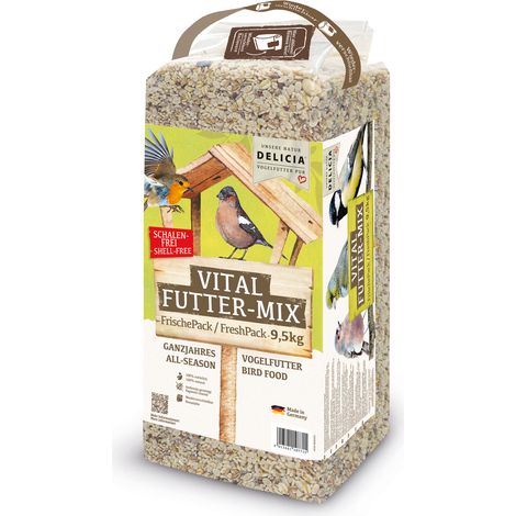 DELICIA® Vital Futter-Mix 9,5 kg Vogelfutter Wintervogelfutter Ganzjahresfutter