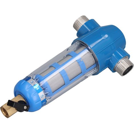 Cartouche anticalcaire lavable G3/4 mâle, préfiltre eau pour maison, 50 microns, nettoyage facile, acier inoxydable (1/5)
