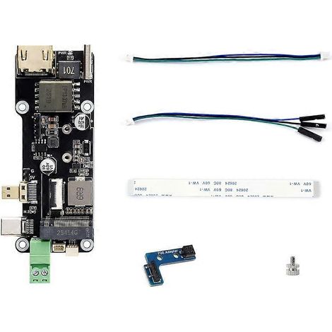 Carte adaptatrice Micro HDMI vers HDMI compatible pour Raspberry Pi 5, connecteur Pi5 de type E avec câble FFC 16 broches (1/5)