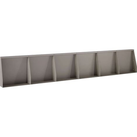 vidaXL Muro de Contención 6 uds. 40 x 12 x 30 cm Acero oxidado Oxidado (1/2)