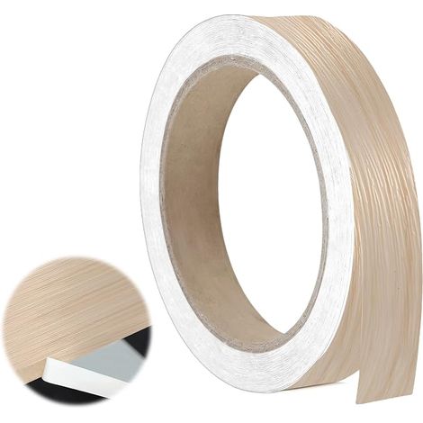 Bande de Chant en Placage Chêne 20mm x 10m, Bordure en Bois Auto-Adhésive pour Plans de Travail, Restauration de Meubles & Projets DIY, Application Facile à Décoller & Coller (1/4)