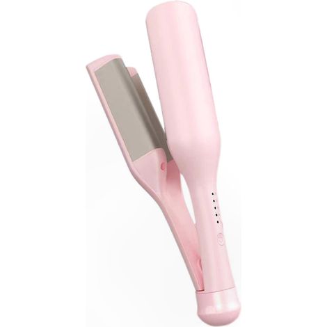 Fer à friser en V 32mm pour cheveux, crée des ondulations naturelles style français, coiffure professionnelle à la maison, outil de bouclage haute performance, idéal pour vagues glamour et volume dura (1/5)