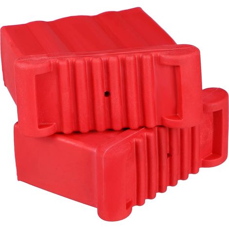 Lot de 2 protections antidérapantes rouges en caoutchouc (1/5)