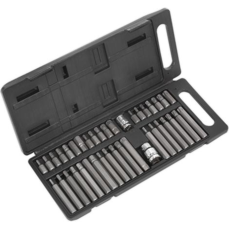 Sealey TRX-Star/Hex/Spline Bit Set 40pc 3/8 & 1/2Sq Drive S0982 (1/5)