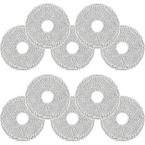 FOREHILL Lot de 10 Serpillères pour Dreame L10s Ultra Gen 2,L10 Ultra,L20 Ultra,L10s Pro Ultra Heat,Xiaomi X10+,compatible avec ECOVACS DEEBOT T30 Omni en Microfibre Douce,Lavable et Réutilisable Mop (1/5)
