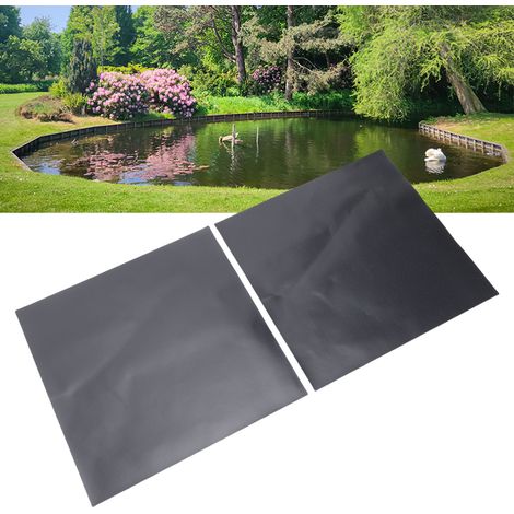 Lot de 2 patchs de réparation pour bâche de bassin 8x8 pouces, adhésifs et étanches, type IIR, pour piscines, bassins et cascades. (1/5)