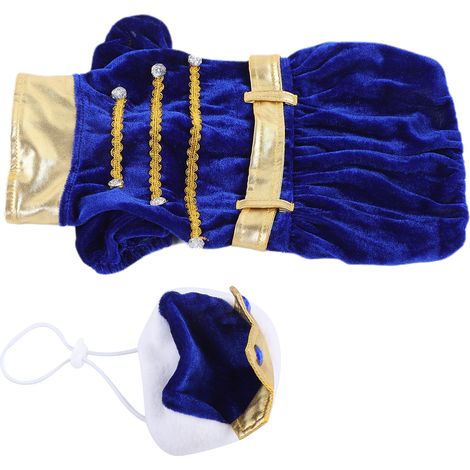Ensemble mignon pour chien, costume de fête avec chapeau, tenue de Noël, accessoires pour animaux de compagnie