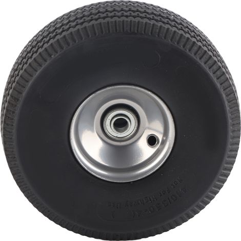 Chariot à main Roue Pleine Sans Crevaison Universel, Moyeu Plastique Tubeless 250KPa, Diamètre Trou 15mm, 3.50-4 (1/5)