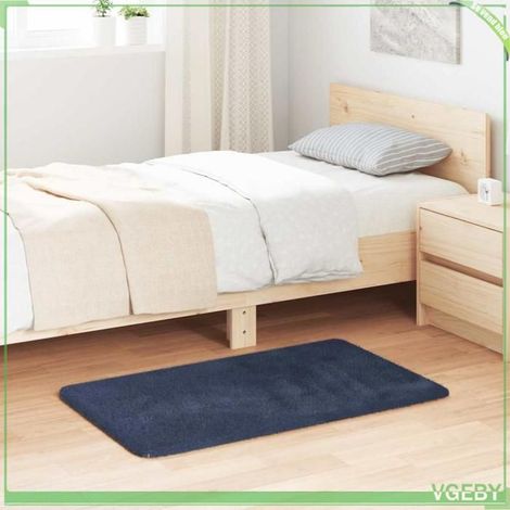 Tapis Shaggy - FAFEISY - NAVARRA - bleu marine - 60x100 cm - antidérapant (1/5)