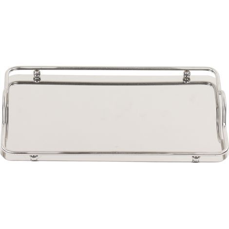 Grand Plateau Rectangulaire en Acier Inoxydable pour Salon et Usage Commercial (1/5)
