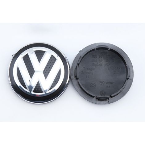 4 Stück 65-mm-Radkappen für Volkswagen, Felgenkappen mit Autologo, Tuningzubehör für Autoräder.