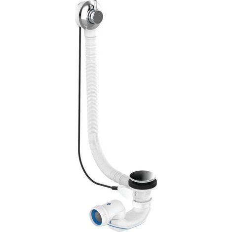 Vidage baignoire Easybain Wave – Câble 650mm – Débit 70 l/min – Installation facile avec tube de trop-plein réglable (1/5)