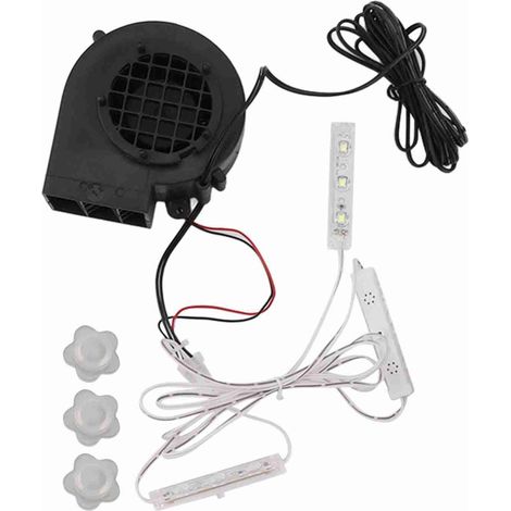 Souffleur d'air pour décorations gonflables de Noël avec 3 ampoules LED blanches pour décorations extérieures (prise britannique 220-240 V). (1/5)