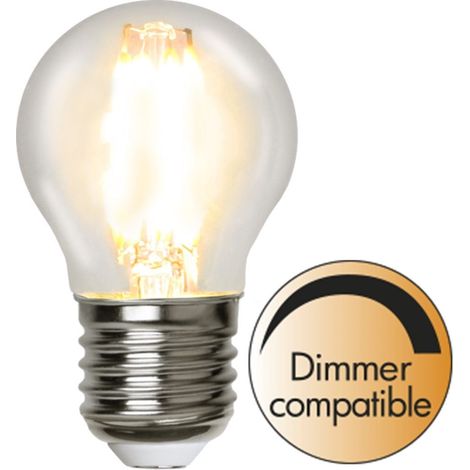 Lampada LED E27 G45 trasparente dimmerabile 4.2W 2700K 470 lumen