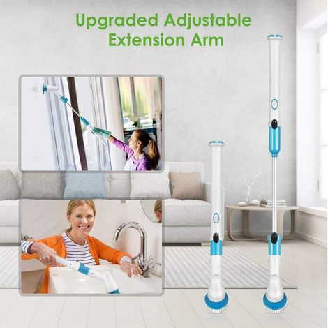 ManoMano HD150 Elektrische Reinigungsbürste [ABS, PP, Aluminium, Gummi] mit 3 austauschbaren Bürstenköpfen (1/5)