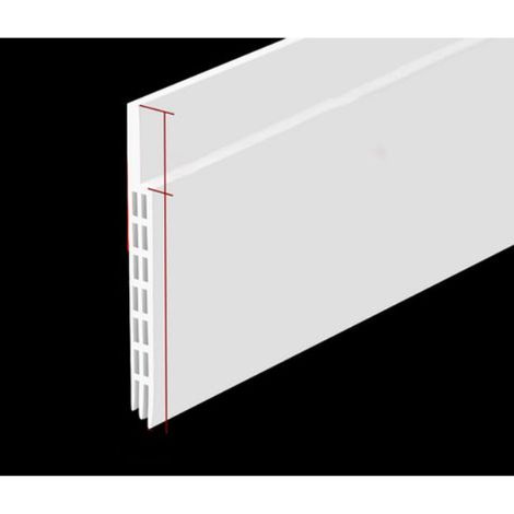 JSSEVN-Bas de porte anti-courant d'air & étanchéité porte - NOUVEAU bas de porte isolant, pour l'isolation contre le froid, le bruit & l'humidité (1 x blanc) (1/5)