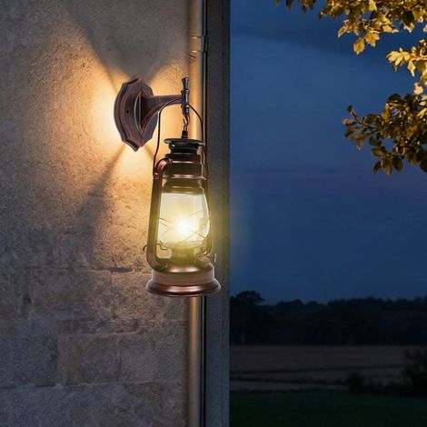 Retro Vintage Außen Laterne Lampe  Industrielle Wandleuchte 220V 3W E27 DE