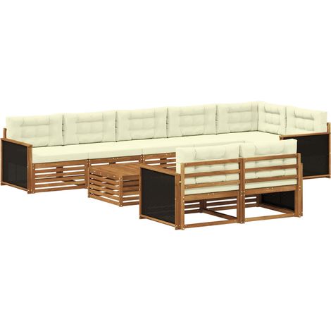 Set di divani da esterno 9 pz vidaXL (1/5)