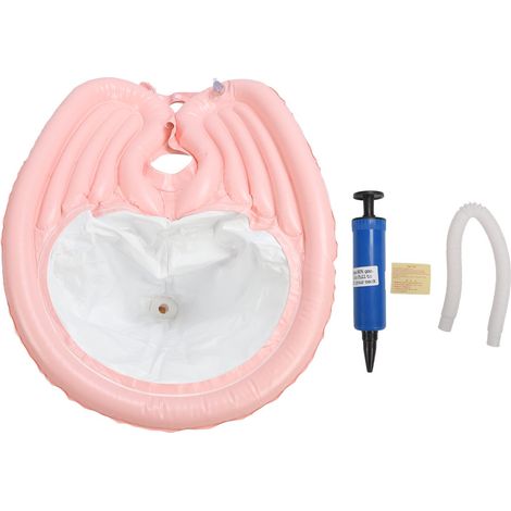 Bassin de lavage de cheveux portable gonflable avec pompe à air pour personnes âgées alitées (1/5)