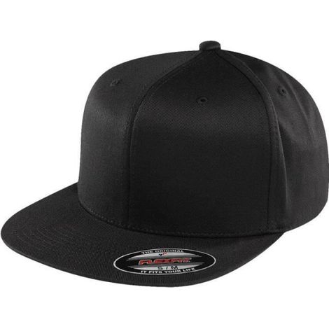 Casquette - Visière Plate - Noir - Pour Homme - Taille Unique