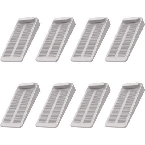 Arrêts de Portes,  8pcs Antidérapante Cale Porte au Sol avec Hauteur Réglable,Ces Cales être Utilisées sur Une Base Genre Carrelage, Béton, Ciment ,Tapis, Sols Stratifiésetc,Gris (1/5)