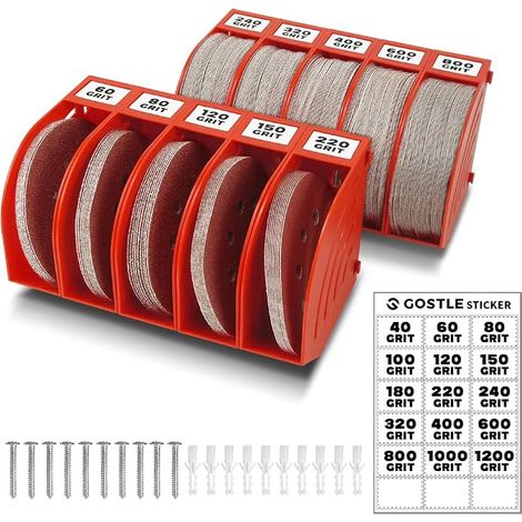 Abrasive Disc Storage Boxes ABS Wall Mounted Storage Boxes Compatible Discs and Discs Workshop DIY (1/5)
