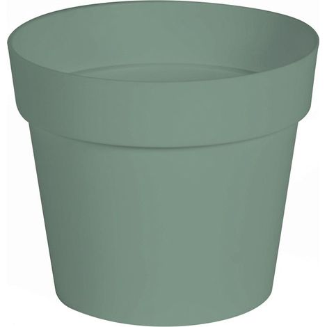 Pot de fleur Toscane Ø 20 x 17 cm - 3 L - Vert Laurier - EDA (1/2)