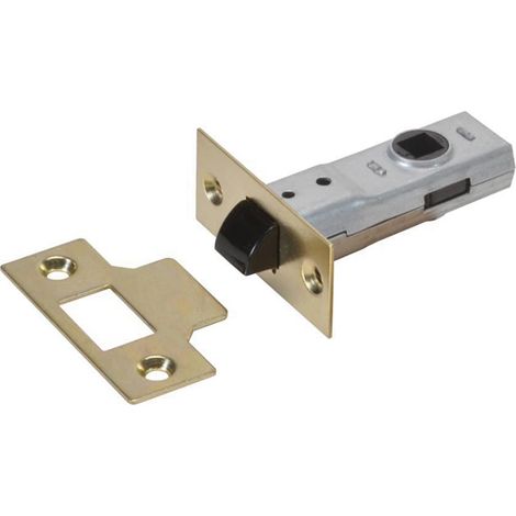 Union J2600 Tubular Latch Essentials Polished Brass Finish 65Mm 2.5In Boxed