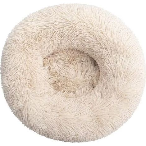 Lit pour Chat, Coussin Moelleux, Doux Lavable pour Chiens Chats (Marron Clair, 50 cm) (1/5)